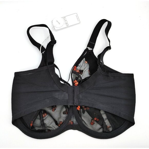 New Elomi 4353BFL Sachi Plunge Bra Black Confetti Size 36K US New - Picture 5 of 5